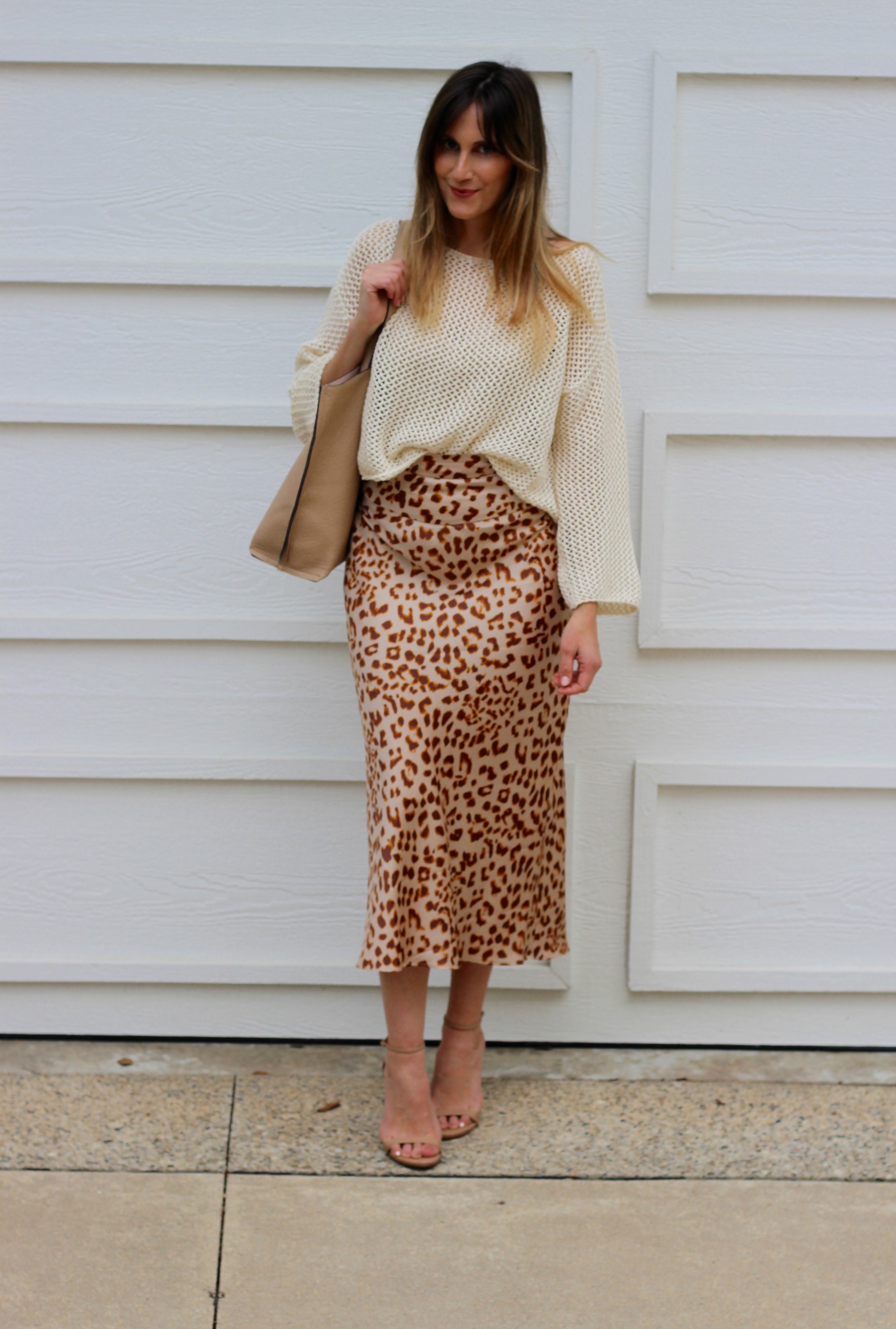 Satin Leopard Skirt – Don't Dress Like A Mom